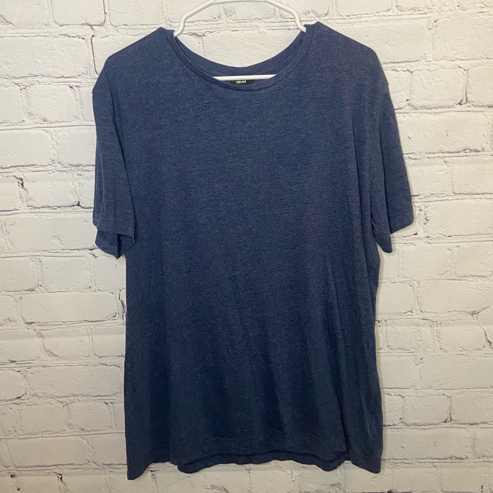 H&M Basic Men's Blue Short Sleeve T-Shirt